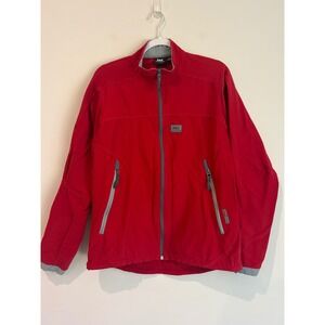 Helly Hansen Red Full Zip Softshell Jacket Women's Size L Lightweight‎ Outdoor